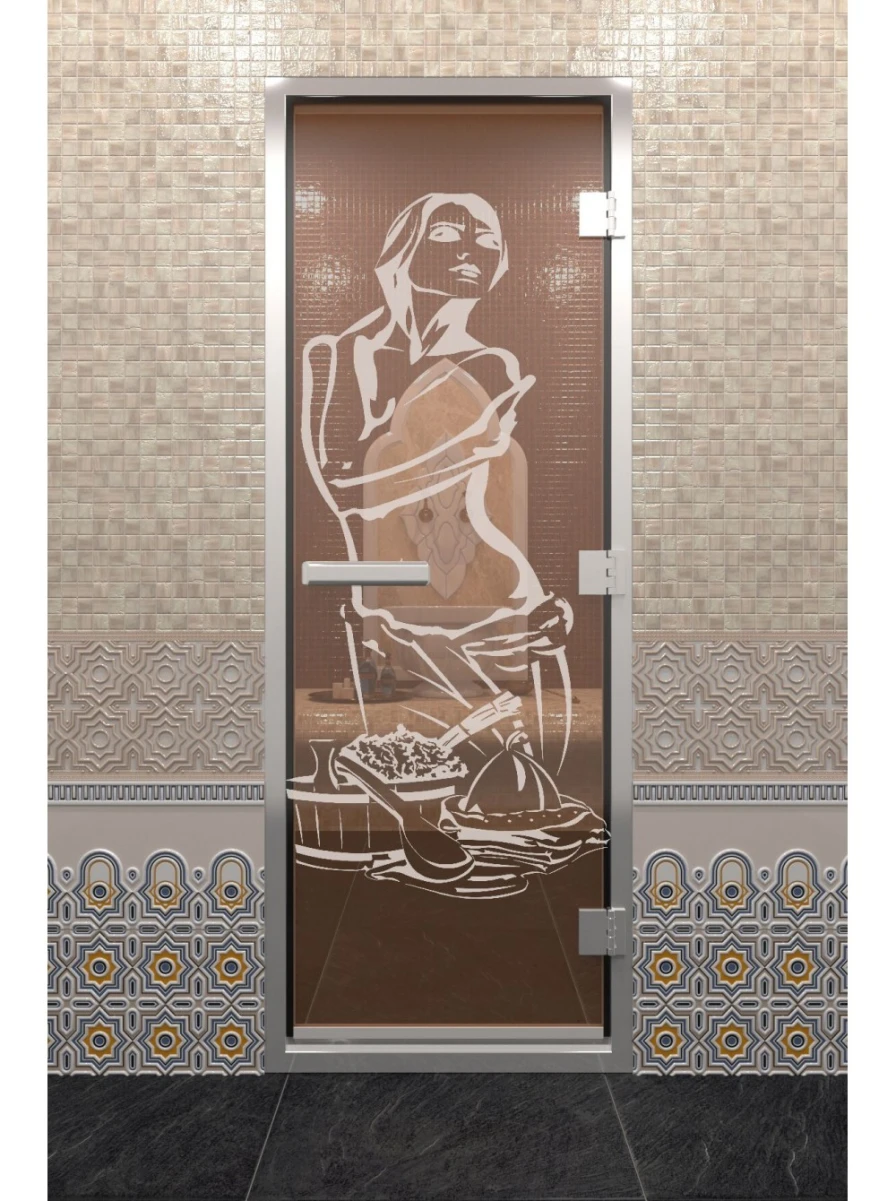 Дверь для хамама DoorWood Искушение Бронза, 2100х700 мм