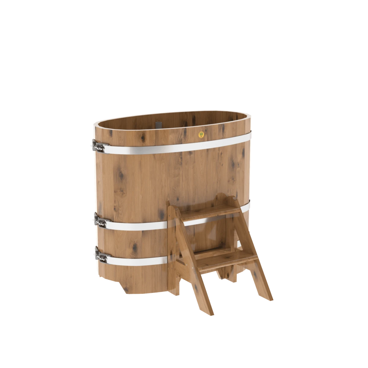 Купель BentWood овальная из натурального дуба 0,59х1,06 Рустик