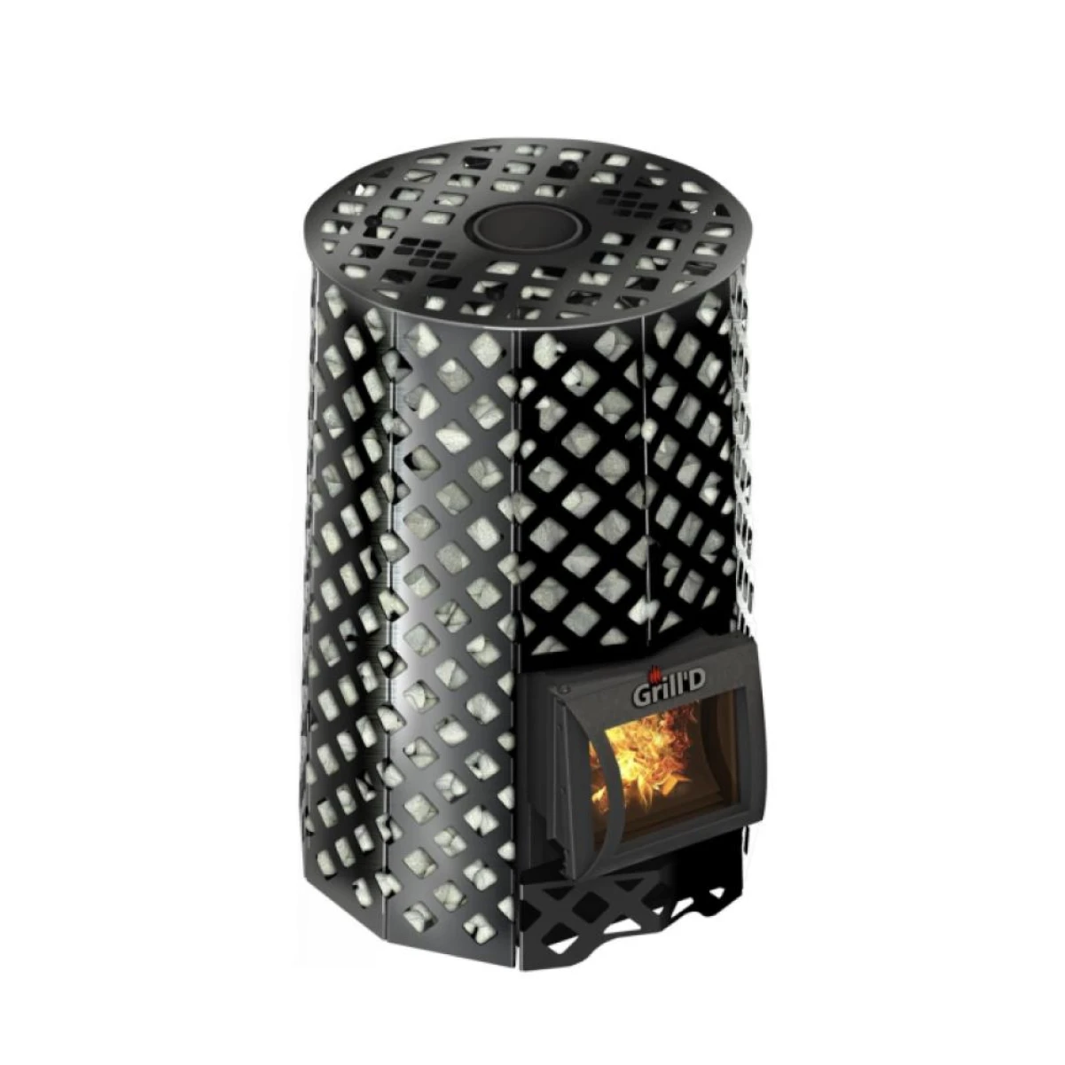 Дровяная банная печь Grill’D Violet Romb Short