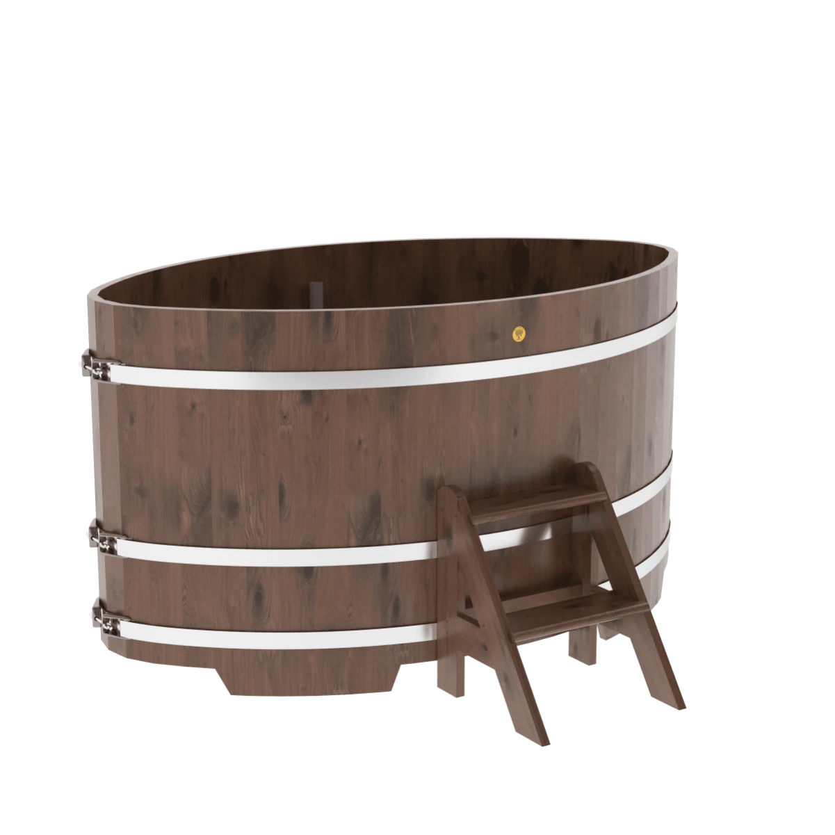 Купель BentWood овальная из мореного дуба 1,12х1,83 Рустик