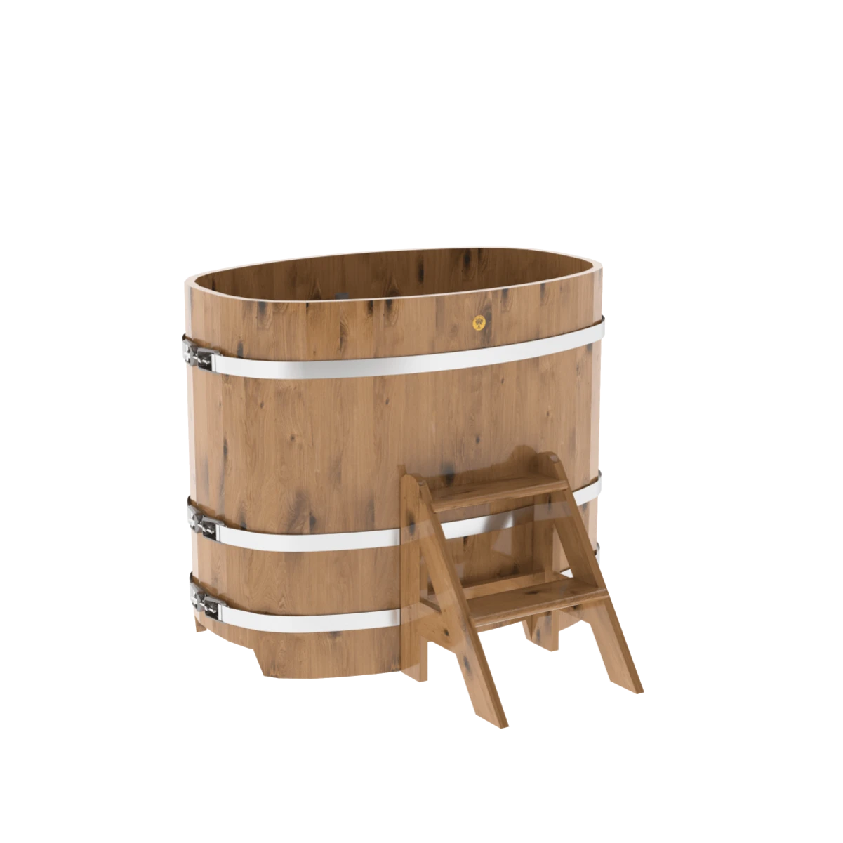 Купель BentWood овальная из натурального дуба 0,76х1,16 Рустик