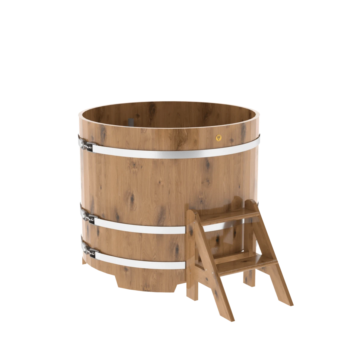 Купель BentWood круглая из натурального дуба d=1,17 Рустик
