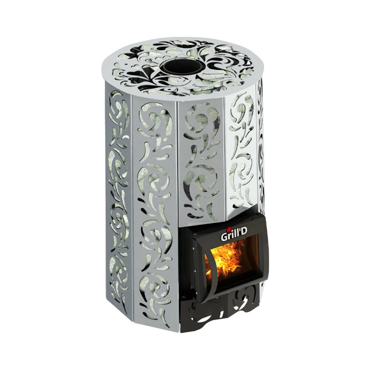 Дровяная банная печь Grill’D Violet Steel Short