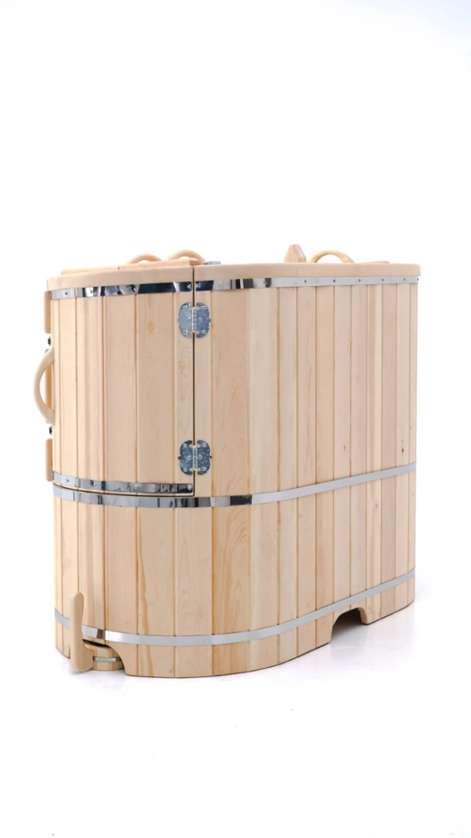 Фитобочка полулежачая НКЗ STANDARD ЛЮКС из кедра, (ШИП-ПАЗ) 115x78x140 см / 25 мм (КРЫШКА/ДНО 4см)