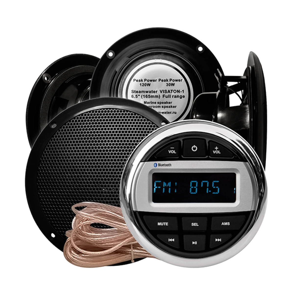 Комплект акустической системы SW AQUA-music-4 Visaton Black (четыре колонки)