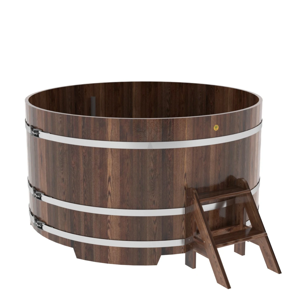 Купель BentWood круглая из мореной лиственницы d=1,80