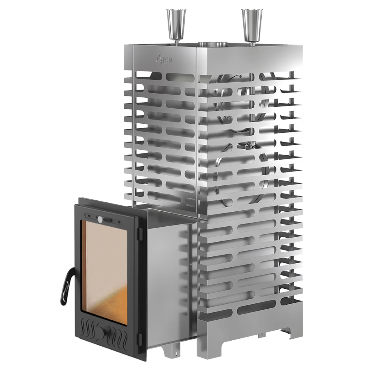 Дровяная печь для бани ASTON 38 INOX (320М)