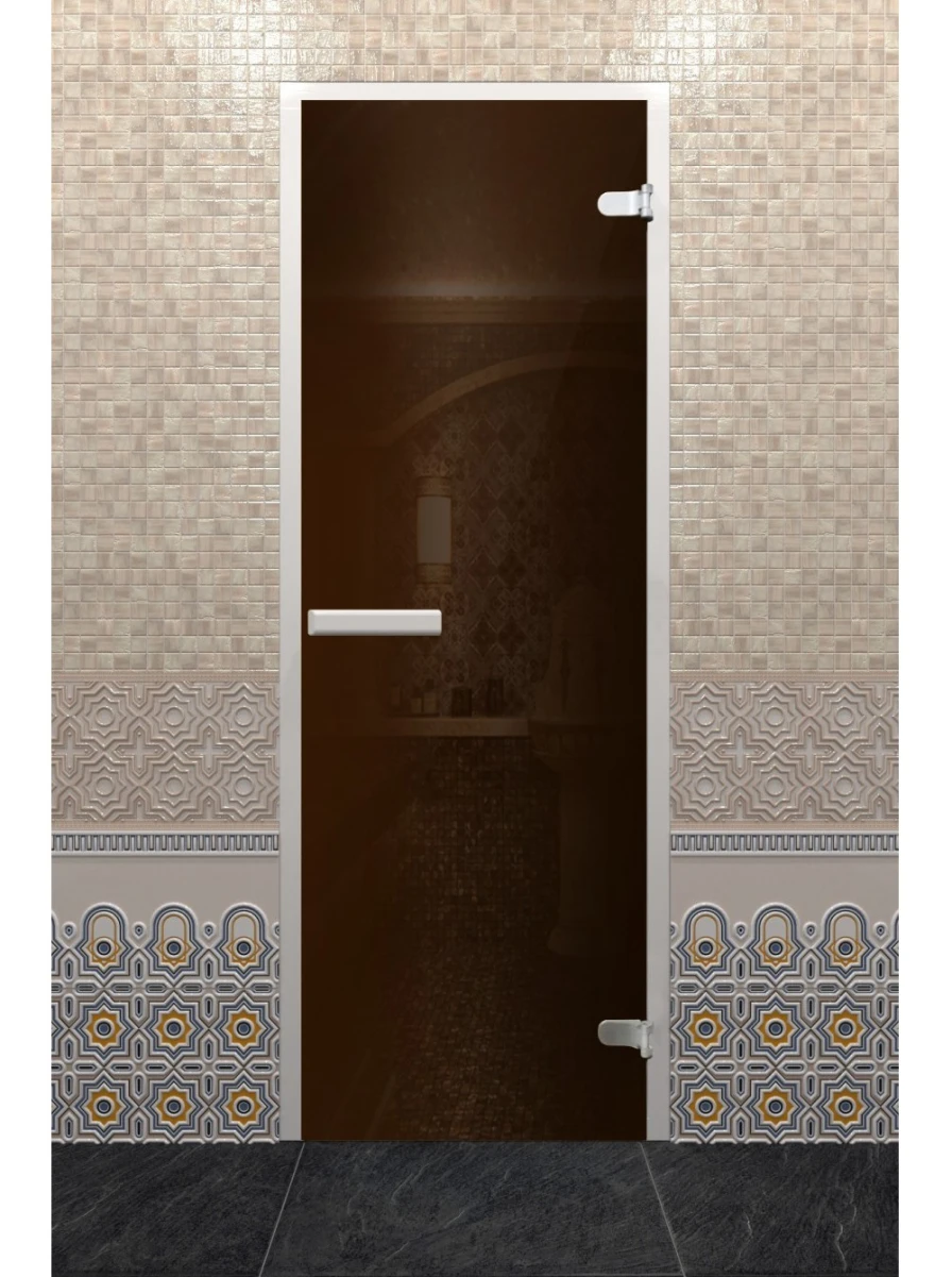 Дверь для хамама DoorWood Лайт Бронза, 1900х700 мм