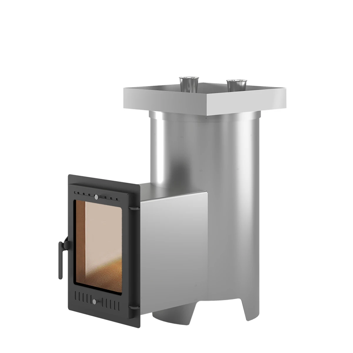 Дровяная печь для бани Эверест Steam Master 38 INOX (320M) (под обкладку)
