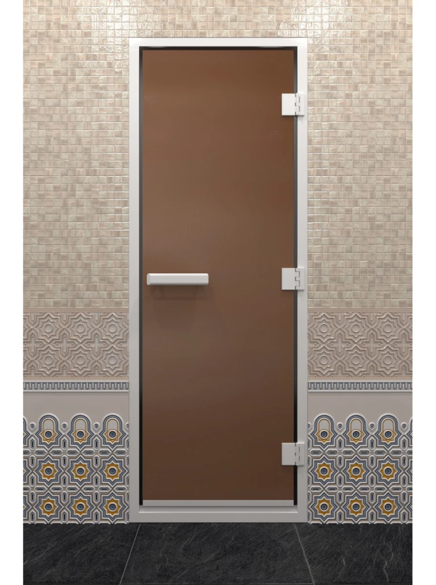 Дверь для хамама DoorWood Бронза матовая, 1700х700 мм