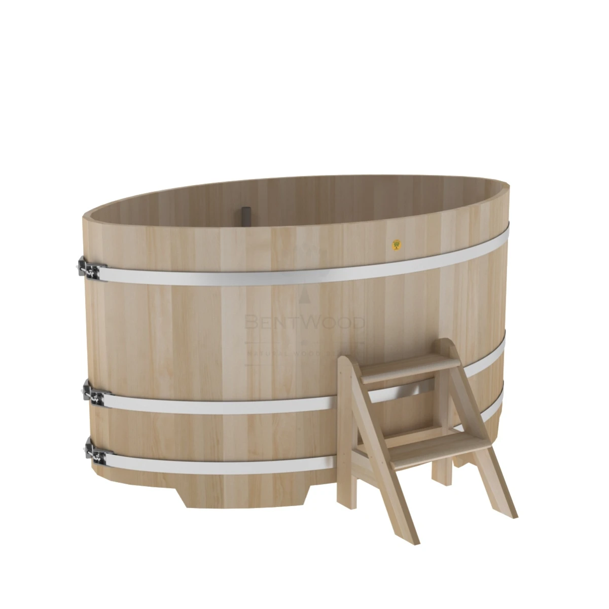 Купель BentWood овальная из кедра 1,15х1,83 премиум