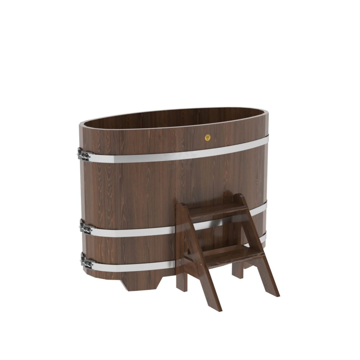 Купель BentWood овальная из мореной лиственницы 0,69х1,31