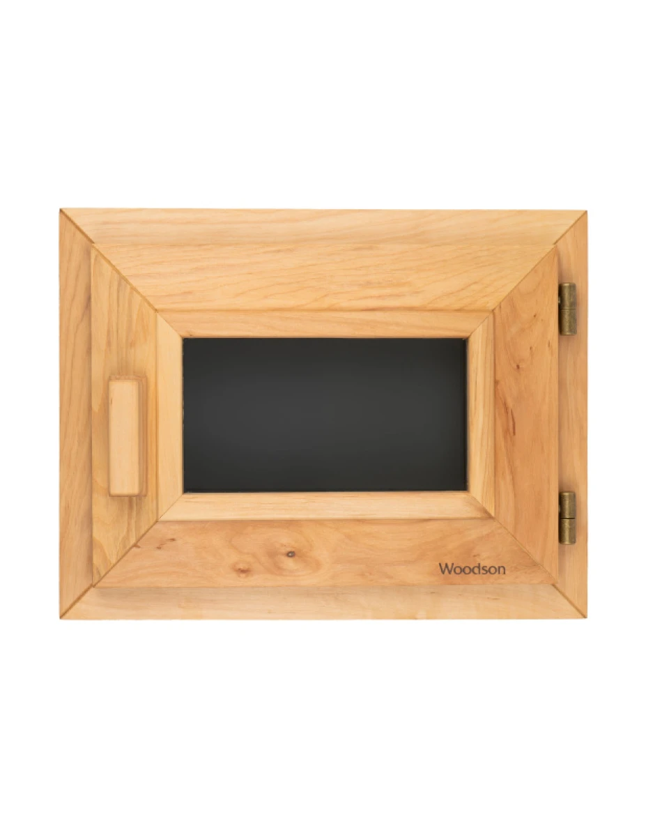 Окно Woodson PRO 40x30, стекло GREY ольха, левое