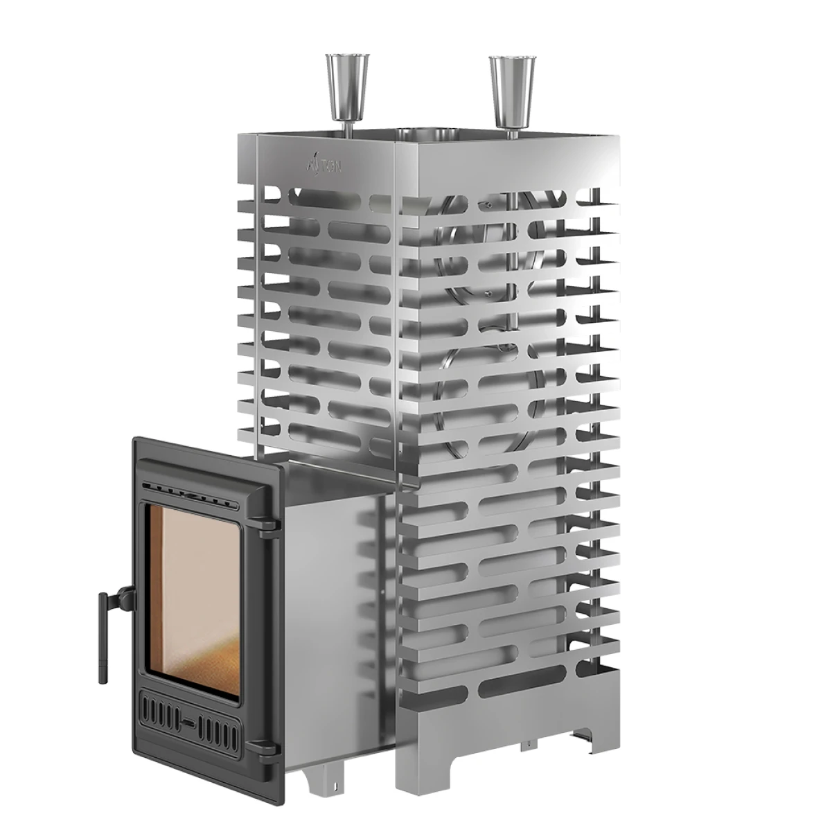 Дровяная печь для бани ASTON 30 INOX (320) Long