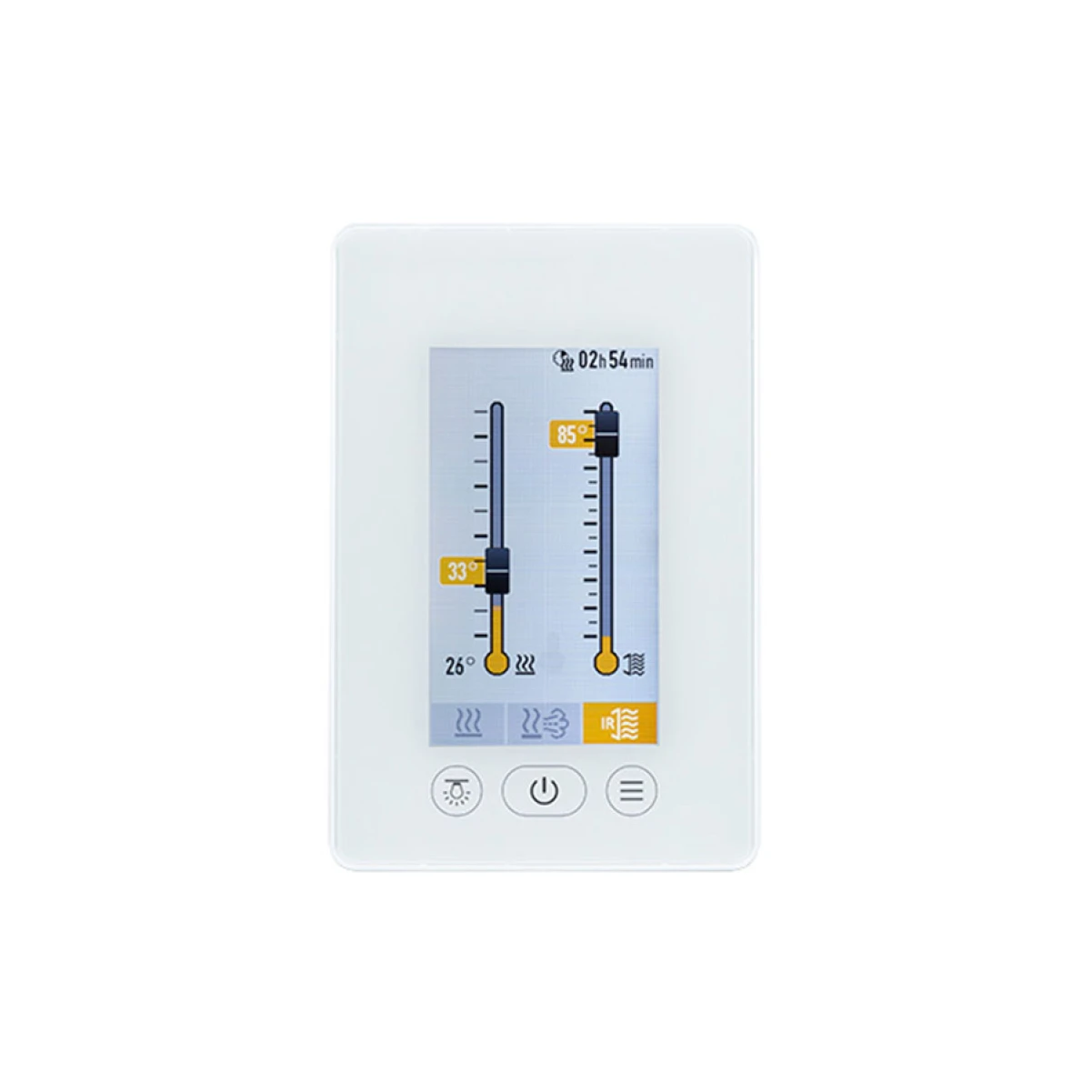 Пульт управления Fasel touchline 5400 DESIGN TOUCH (сауна + баня + инфра) Белый