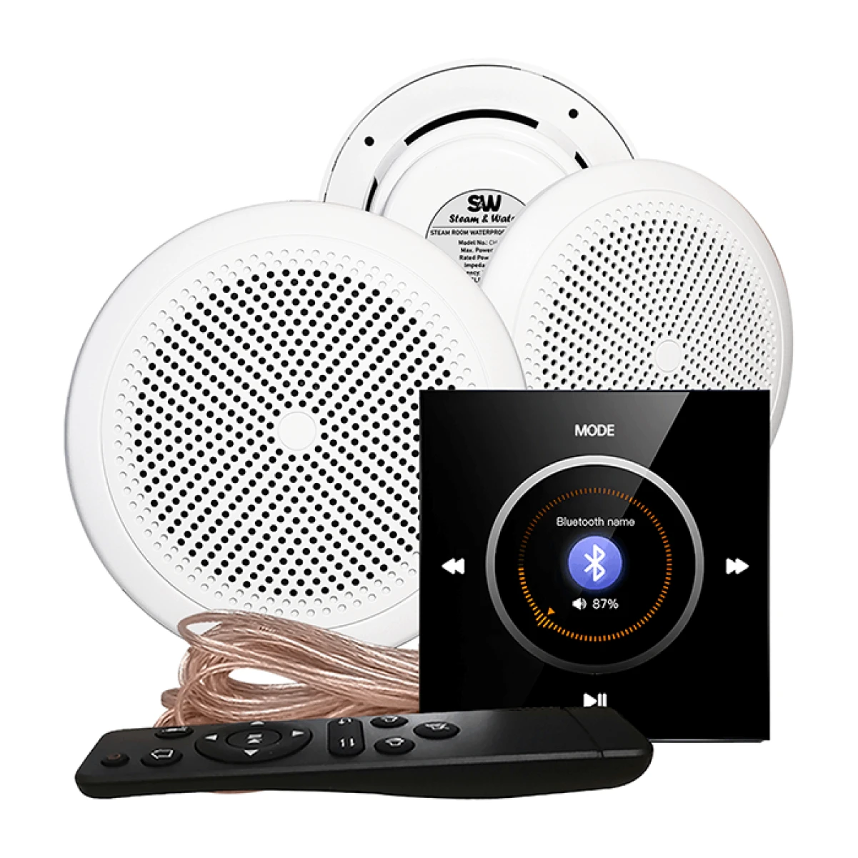 Комплект влагостойкой акустической системы SW NOISE Black 3 (три колонки, круг)