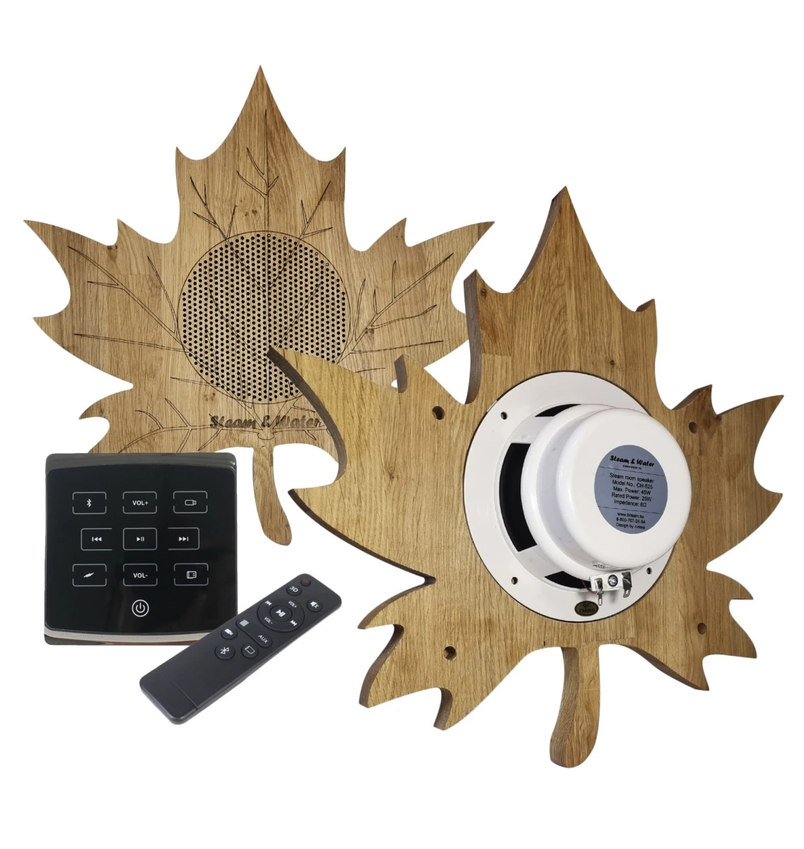 Комплект акустической системы SW 2 Black ECO Wood, Кленовый лист (Встраиваемый)