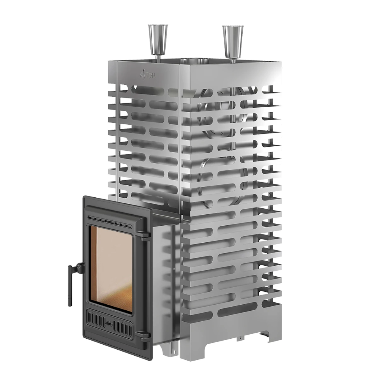 Дровяная печь для бани ASTON 30 INOX (320)