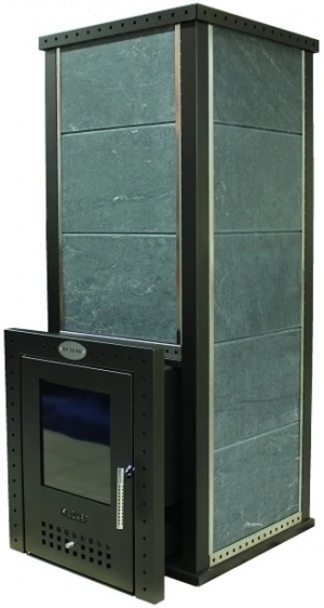 Дровяная печь для бани Klover RT 35-RV ( Жадеит 30мм)