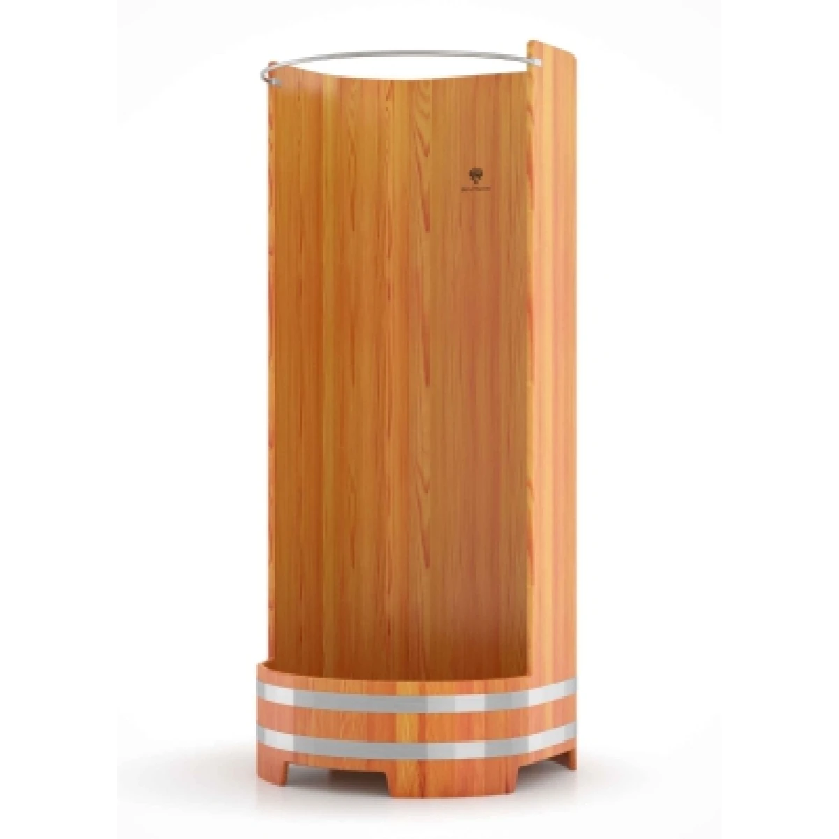 Душевая кабина BentWood с держателем для шторки (лиственница натуральная Рустик)
