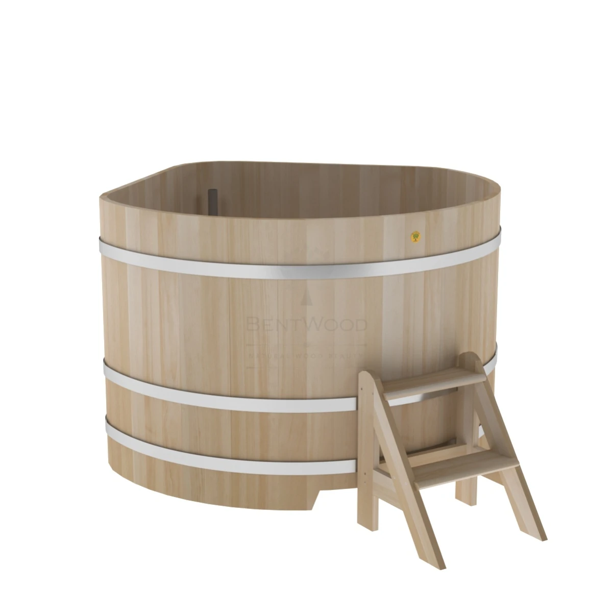Купель BentWood угловая из кедра 1,53х1,53 премиум
