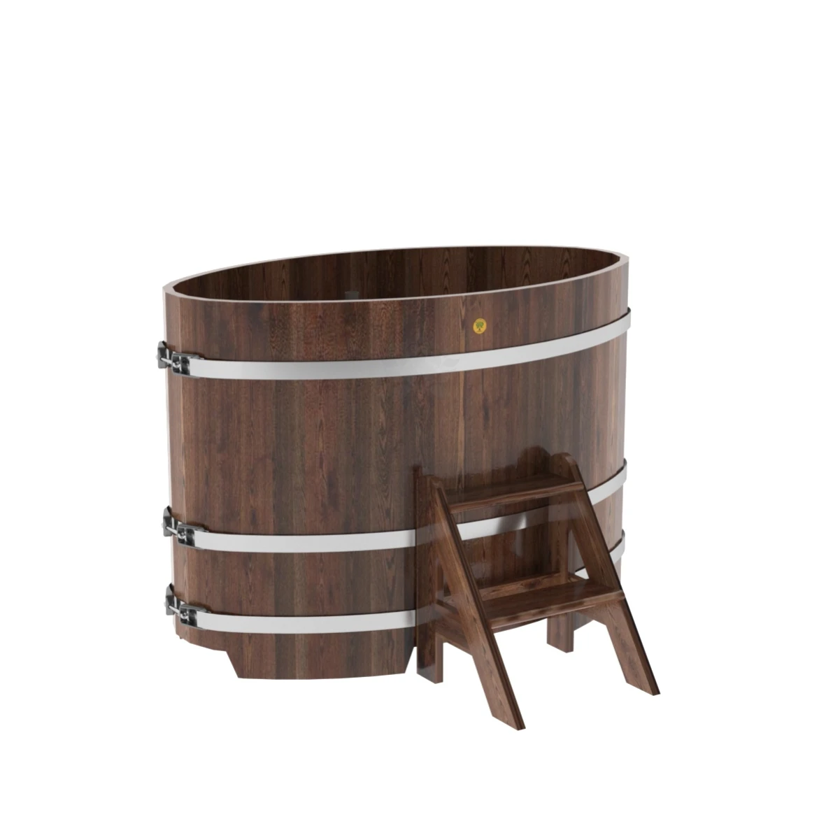 Купель BentWood овальная из мореной лиственницы 0,80х1,42