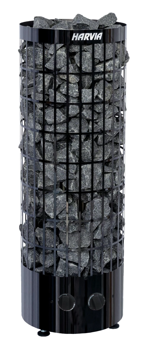 Электрическая печь Harvia Cilindro PC90 Black Steel (со встроенным пультом)