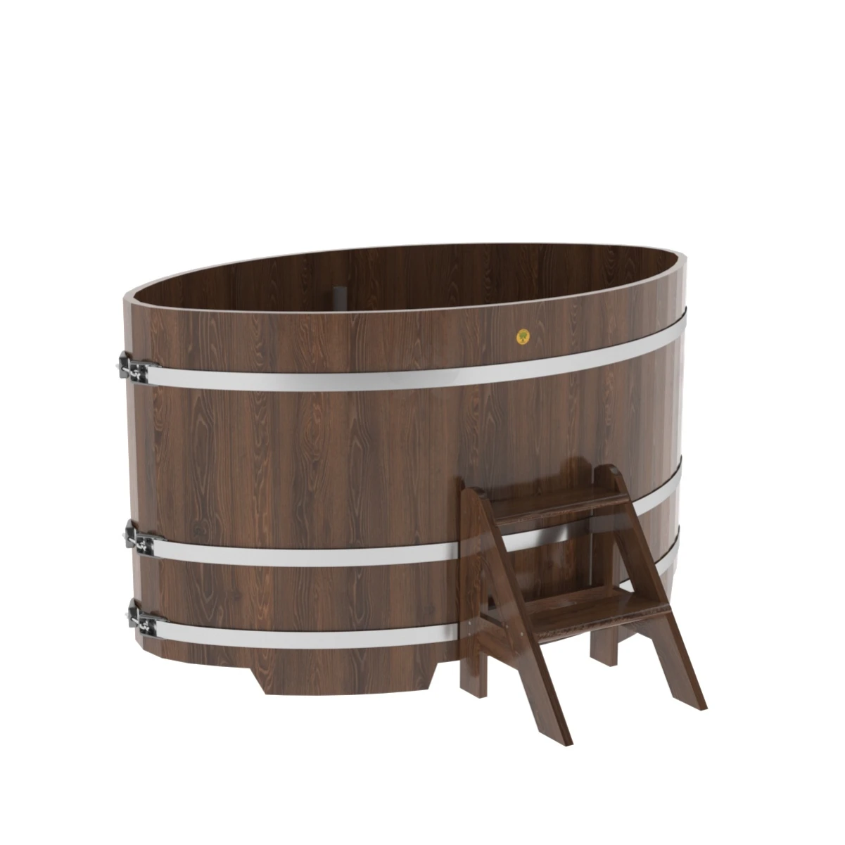 Купель BentWood овальная из мореного дуба 1,08х1,75
