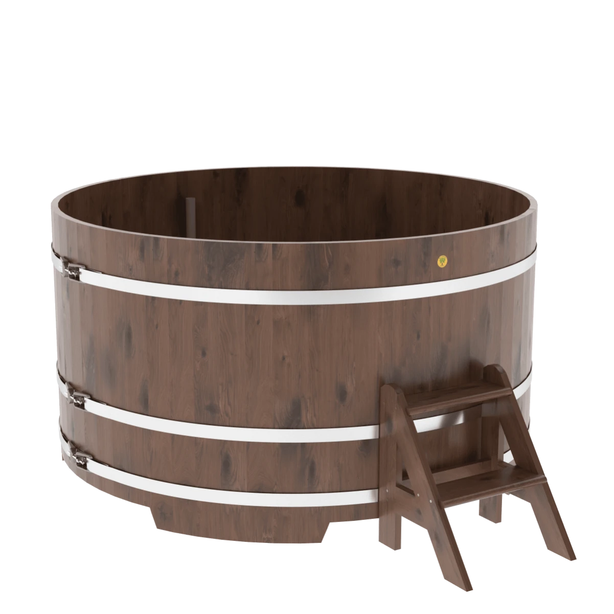 Купель BentWood круглая из мореного дуба d=1,80 Рустик