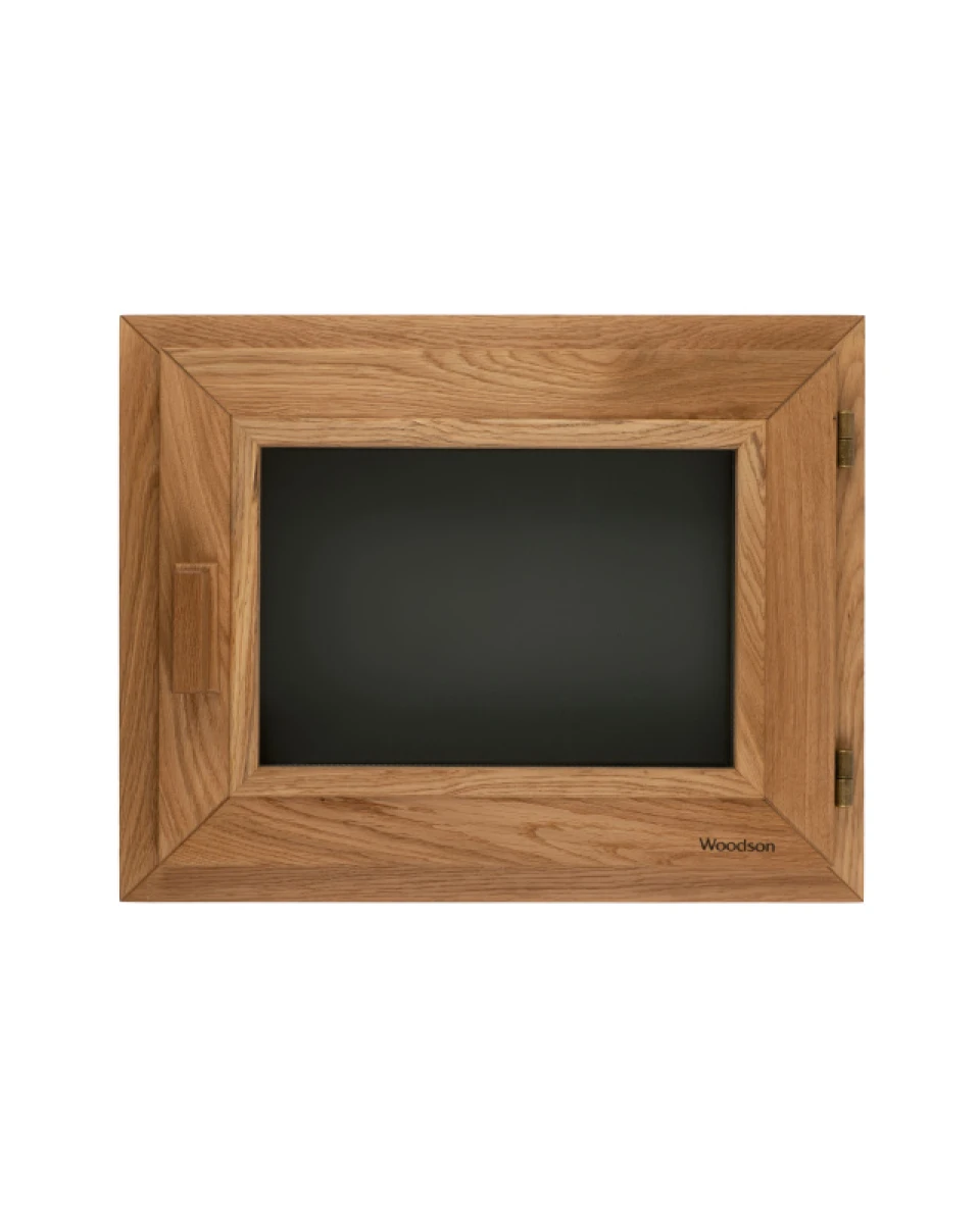 Окно Woodson PRO 50x40, стекло GREY дуб, правое