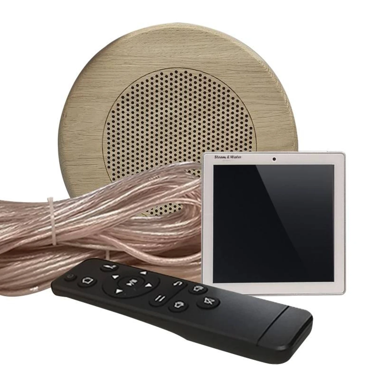 Комплект акустической системы встраиваемый SW-Sensor-1 Wood (одна колонка, круг)