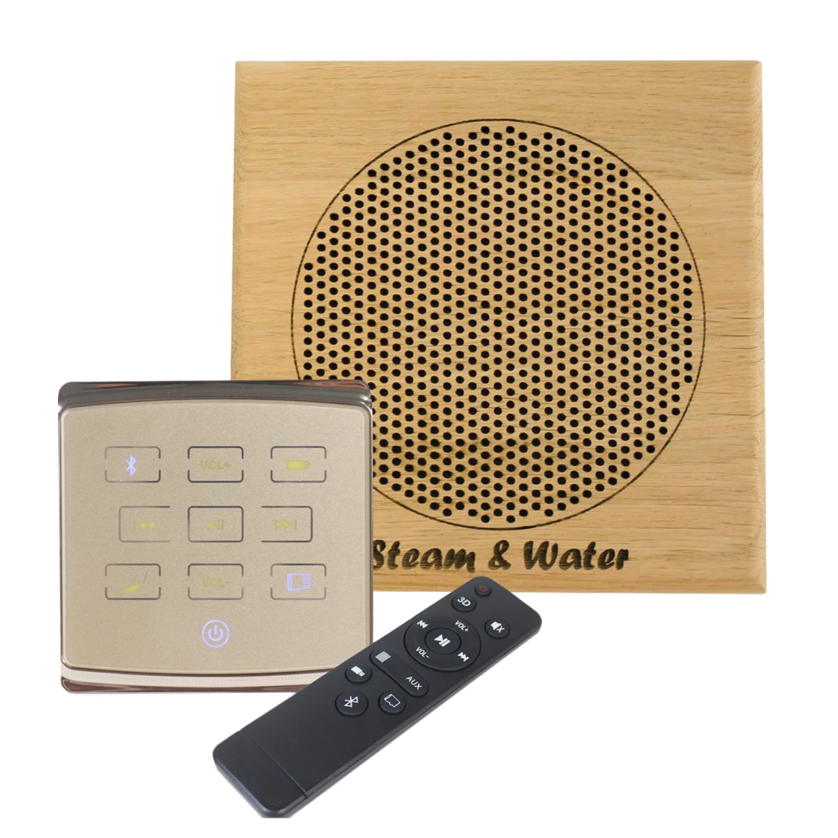Комплект акустической системы встраиваемый SW 1 Gold ECO Wood, двойной Прямоугольник (две колонки)