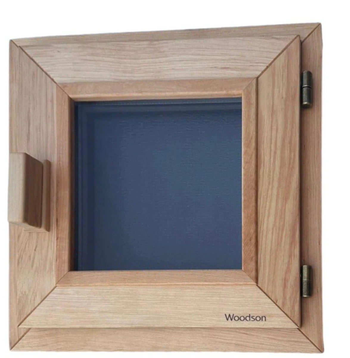 Окно Woodson PRO 50x40, стекло GREY ольха, правое