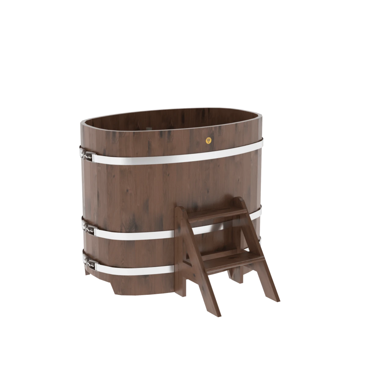 Купель BentWood овальная из мореного дуба 0,76х1,16 Рустик