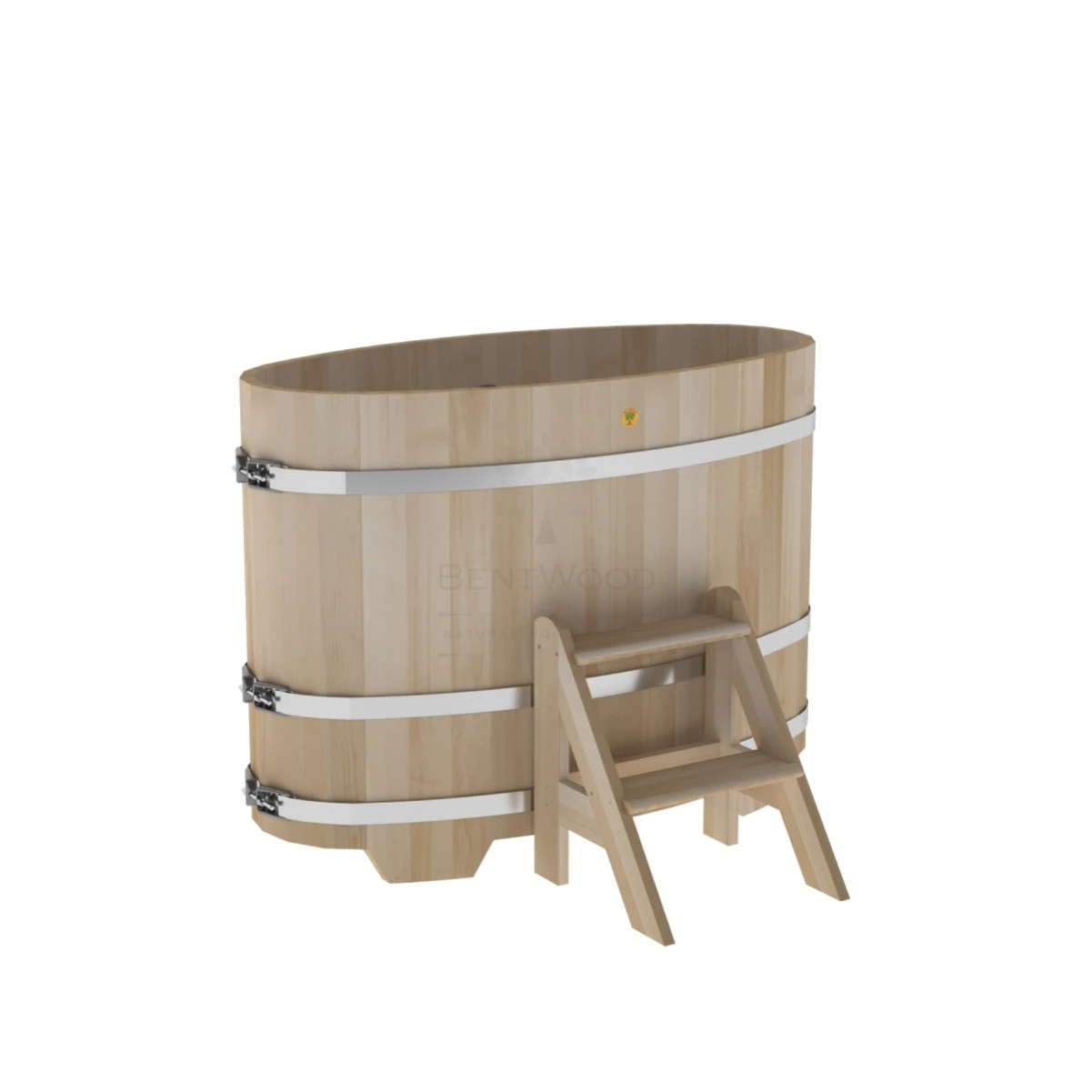 Купель BentWood овальная из кедра 0,69х1,31 премиум