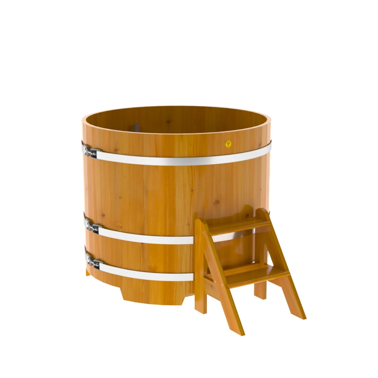 Купель BentWood круглая из натуральной лиственницы d=1,17 Рустик