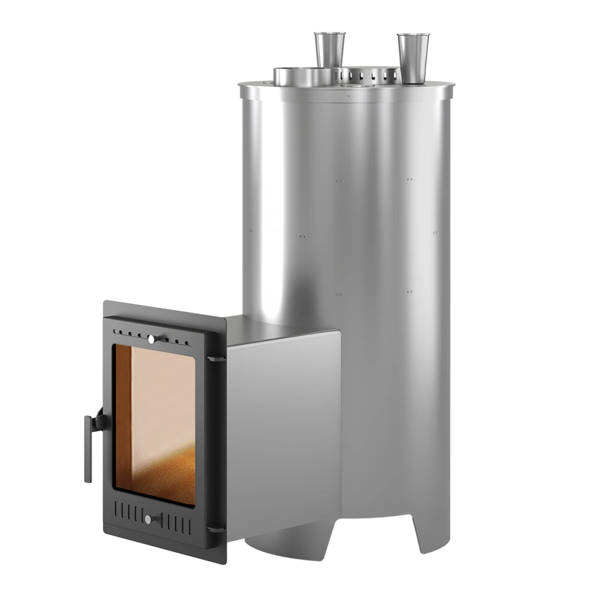 Дровяная печь для бани Эверест Steam Master 60 INOX (320M) (под обкладку)