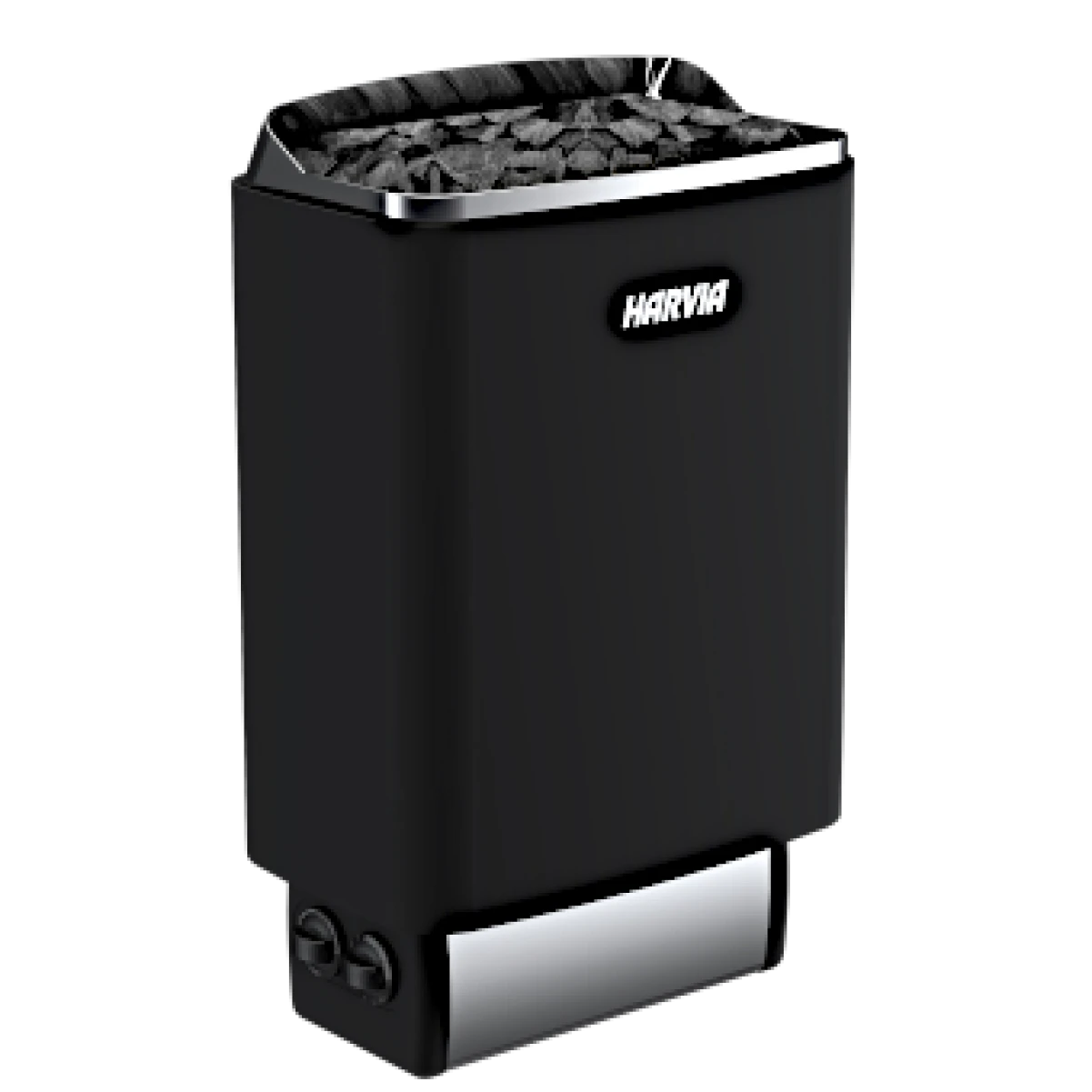 Электрическая печь Harvia SteelTop M45 Black (со встроенным пультом)