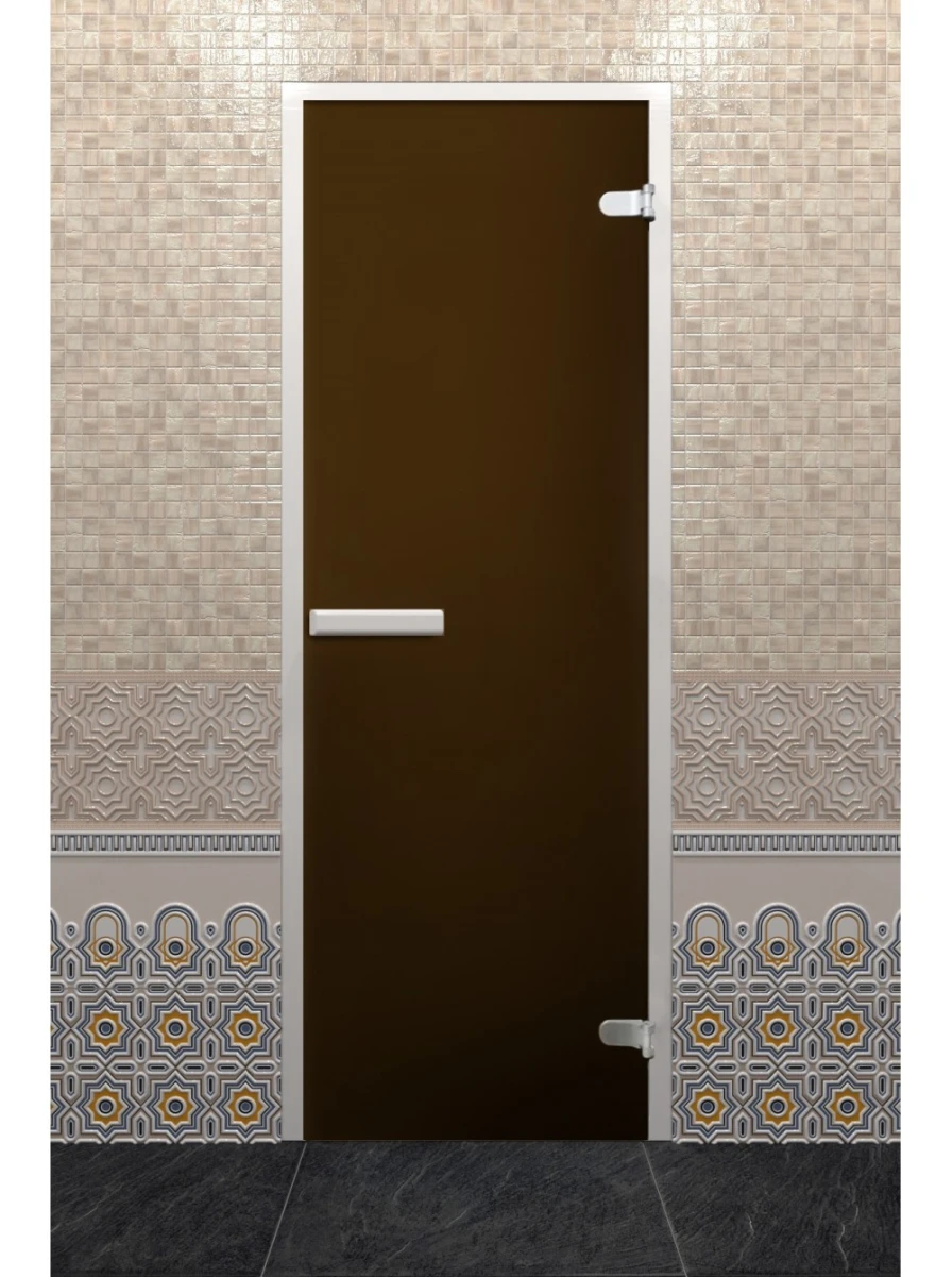 Дверь для хамама DoorWood Лайт Бронза матовая, 2000х800 мм