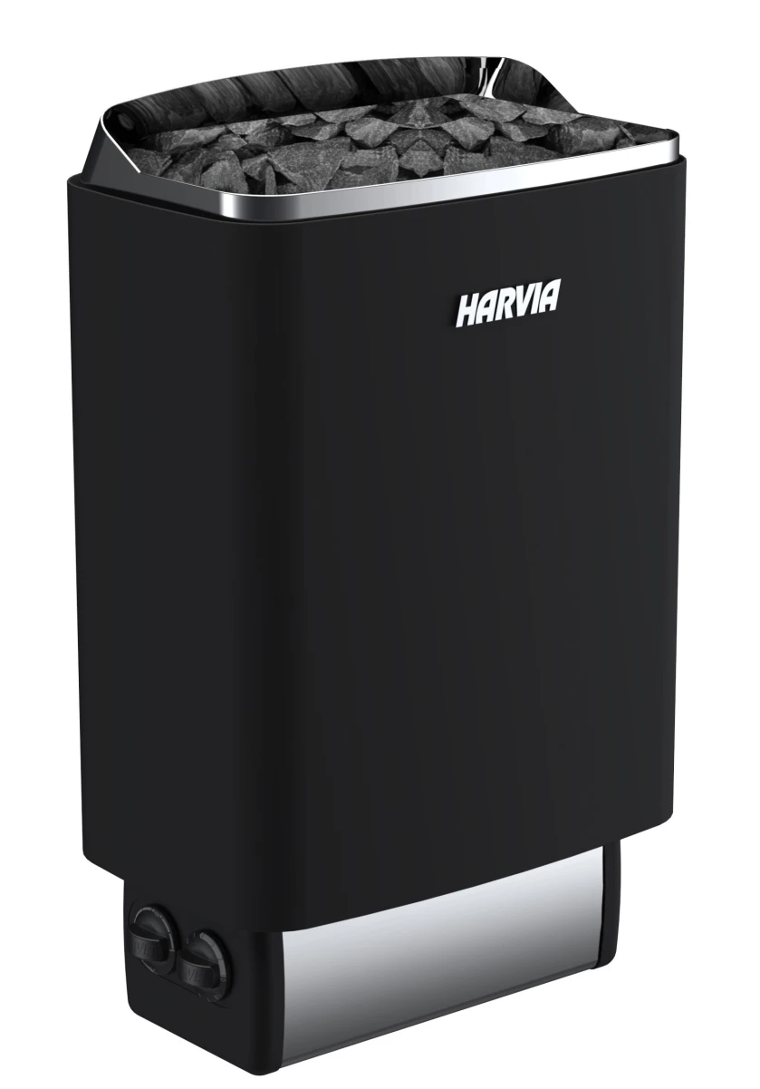 Электрическая печь Harvia SteelTop M80 Black (со встроенным пультом)