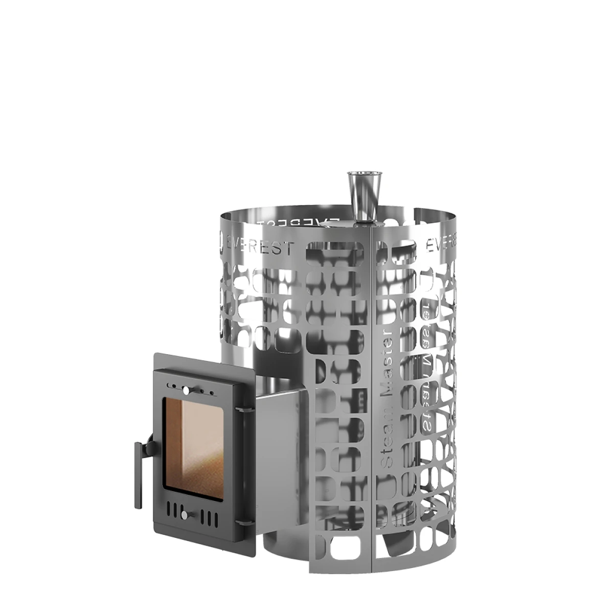 Дровяная печь для бани Эверест Steam Master 18 INOX (210М)