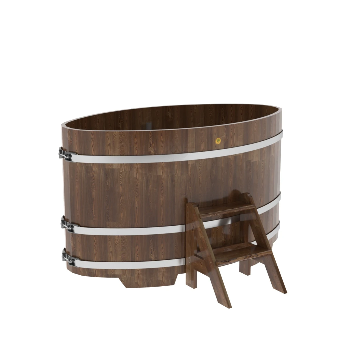 Купель BentWood овальная из мореной лиственницы 0,92х1,66