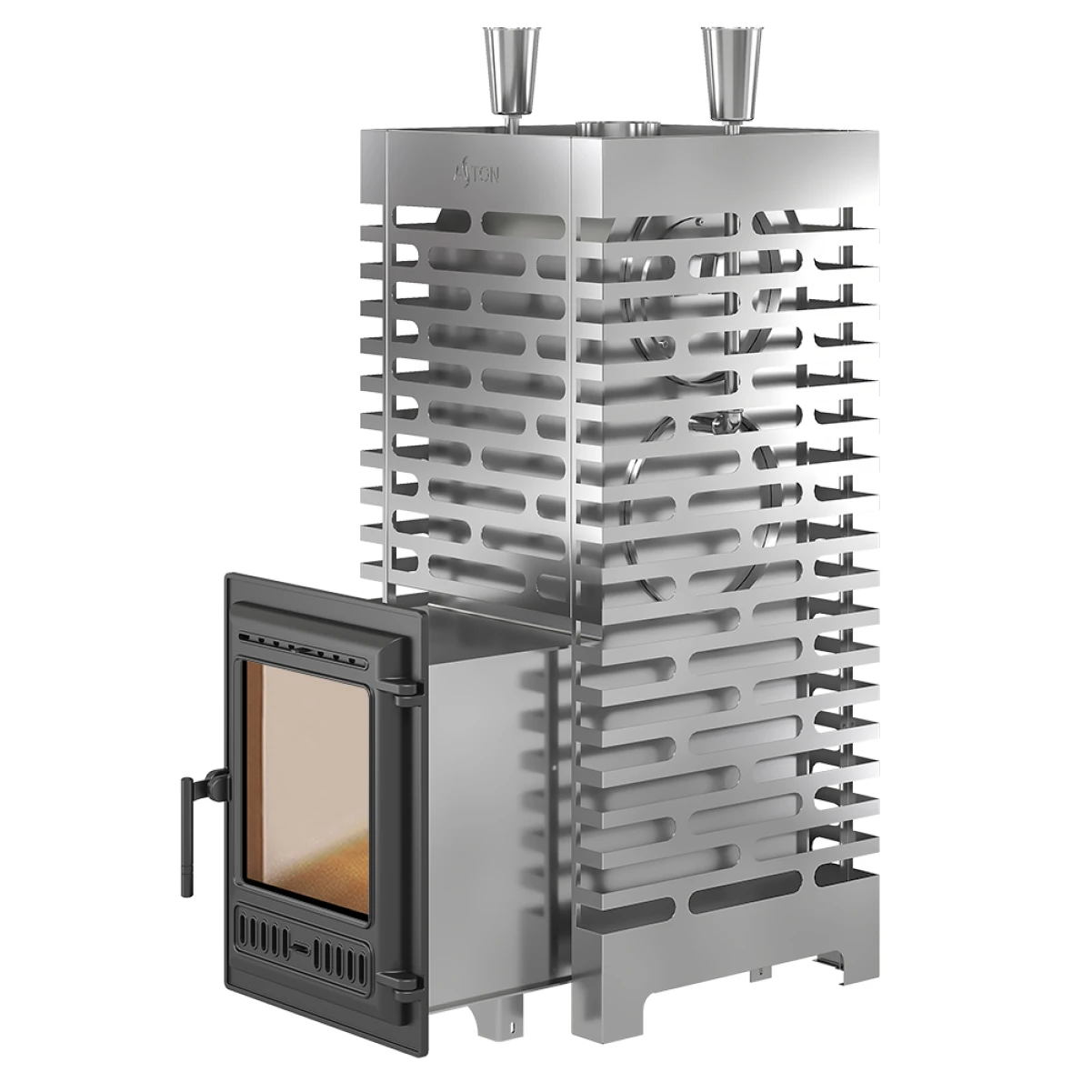 Дровяная печь для бани ASTON 38 INOX (320)